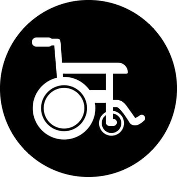 Wheel Chair Vector Icon