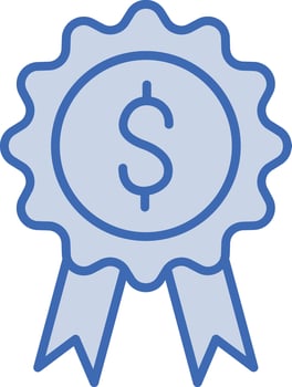 Money Badge Vector Icon