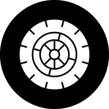 Wheel Vector Icon