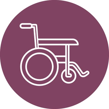 Wheel Chair Vector Icon