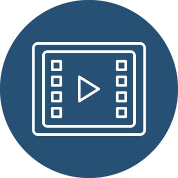 Video Processing Vector Icon