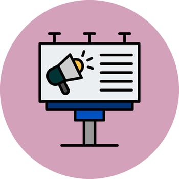 Billboard Vector Icon
