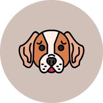 Basset Hound Vector Icon