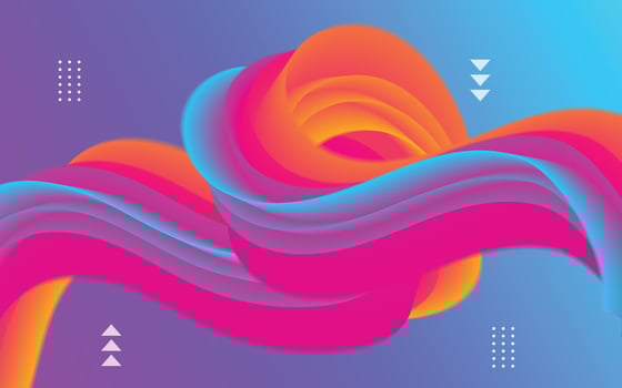 Modern colorful abstract fluid background. Creative poster with fluid 3d flow shape. Modern background. vector