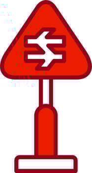 Traffic Sign Vector Icon