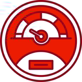 Speedometer Vector Icon