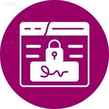 Electronic Signature Vector Icon