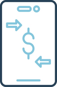 Online Money Transfer Vector Icon