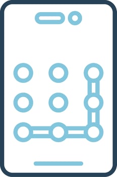 Pattern Lock Vector Icon
