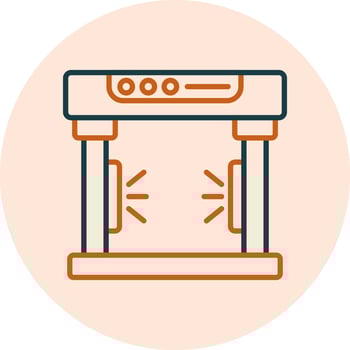 Metal Detector Vector Icon
