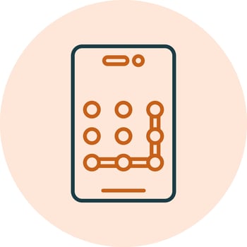 Pattern Lock Vector Icon