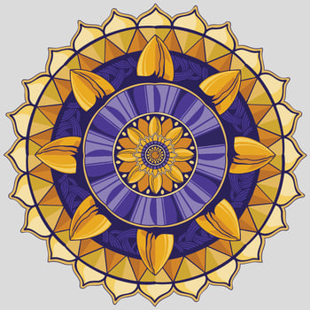 Mandala art illustration vector