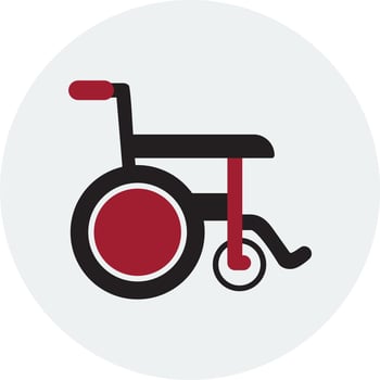 Wheel Chair Vector Icon