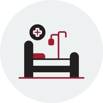 Hospital Bed Vector Icon