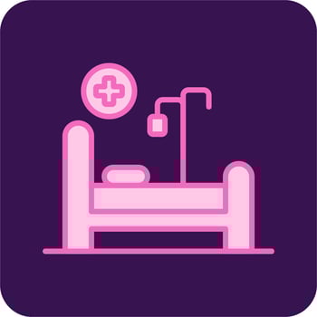 Hospital Bed Vector Icon