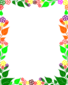 Floral frame clipart png