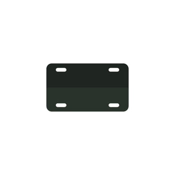blank license plate icon vector design templates
