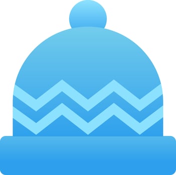 Beanie icon vector for winter event. Beanie icon for cold season graphic resource. Beanie for icon, symbol, winter or Christmas celebration. Winter clothes to keep the body warm