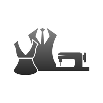 Tailor logo icon design vector