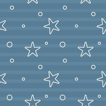 seamless pattern winter christmas with snow and star on night sky background, wrapping paper packaging, vintage retro,vector illustration vector