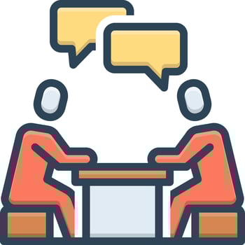 color icon for verbal vector
