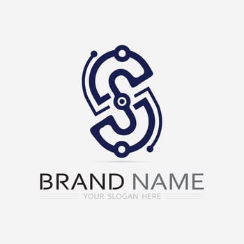 Business corporate S letter logo vector