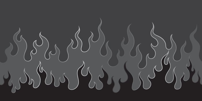 oriental fire pattern seamless wallpaper vector