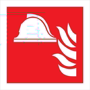 ISO 7010 registered safety signs fire equipment action emergency signs fire-fighting equipment vector