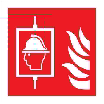 ISO 7010 registered safety signs fire equipment action emergency signs Firefighters lift vector