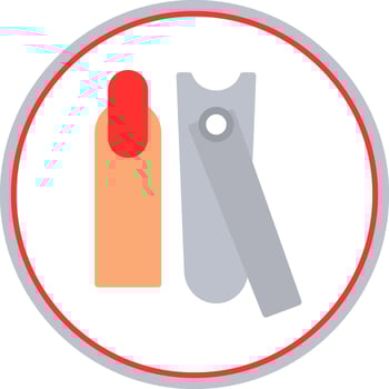 Nail Clippers Vector Icon Design