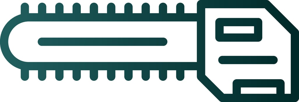 Chainsaw Vector Icon Design