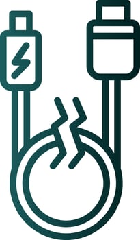 Usb cable Vector Icon Design