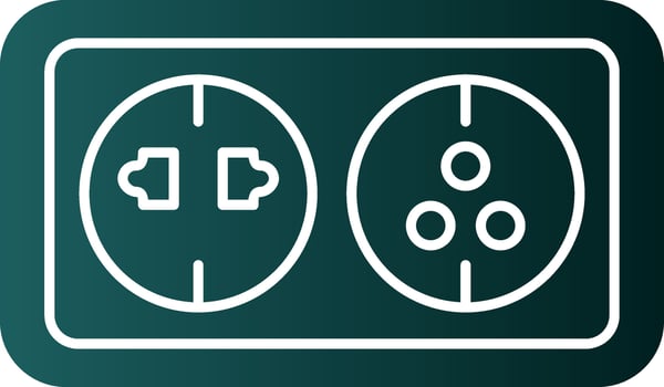 Wall socket Vector Icon Design