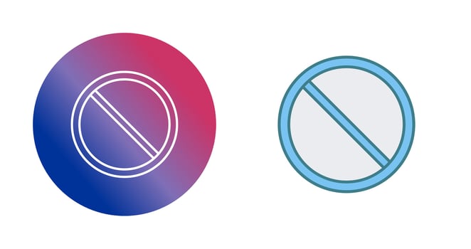 Prohibited Vector Icon