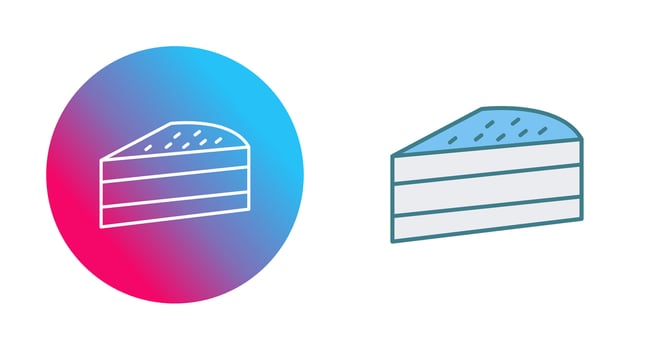 Cake Slice Vector Icon