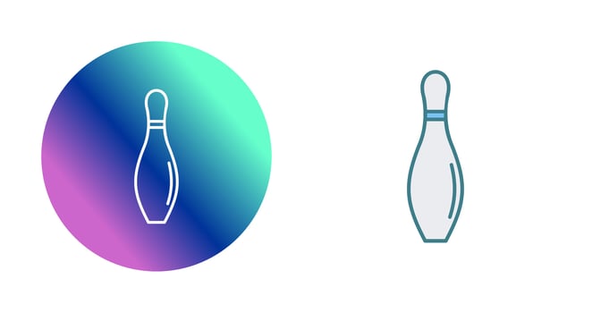 Bowling Pin Vector Icon