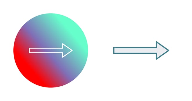 Unique Right Arrow Vector Icon