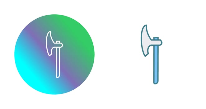 Unique Axe Vector Icon