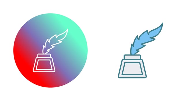 Inkwell Vector Icon