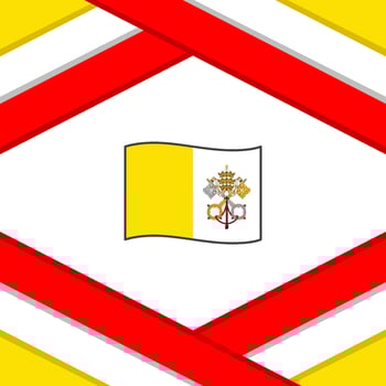 Holy See Flag Abstract Background Design Template. Holy See Independence Day Banner Social Media Post. Holy See Template vector