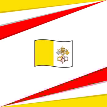 Holy See Flag Abstract Background Design Template. Holy See Independence Day Banner Social Media Post. Holy See Design vector
