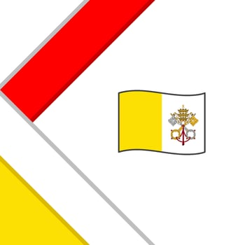 Holy See Flag Abstract Background Design Template. Holy See Independence Day Banner Social Media Post. Holy See Illustration vector