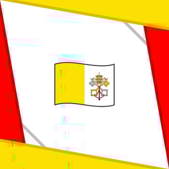 Holy See Flag Abstract Background Design Template. Holy See Independence Day Banner Social Media Post. Holy See Independence Day vector