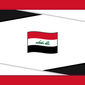 Iraq Flag Abstract Background Design Template. Iraq Independence Day Banner Social Media Post. Iraq Vector