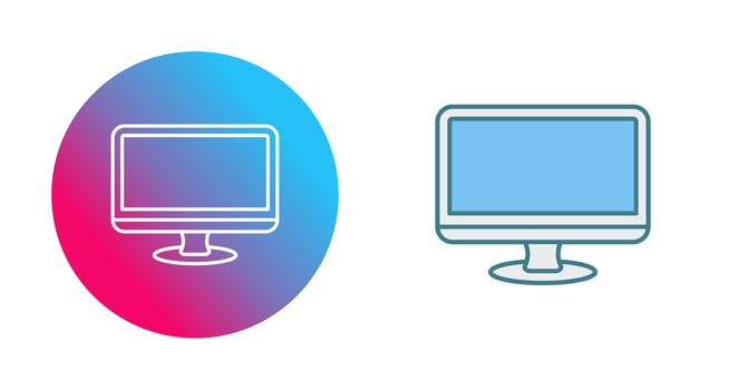 Monitor Vector Icon