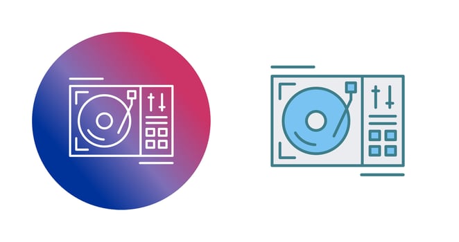 Turntable Vector Icon