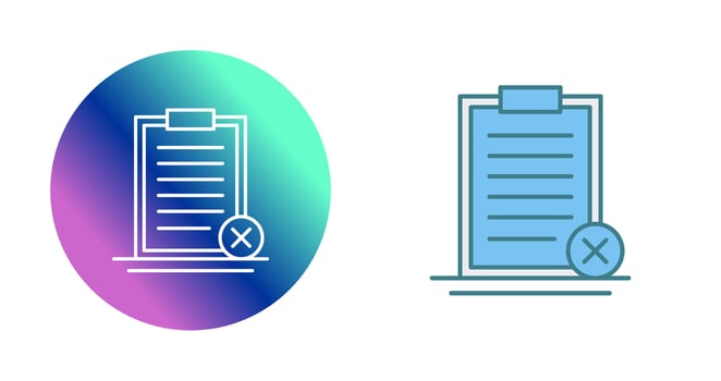 Rejected Vector Icon