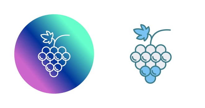 Grapes Vector Icon