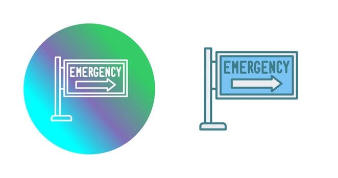 Emergency Sign Vector Icon