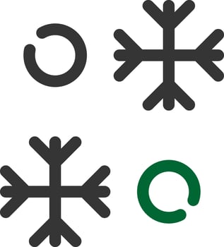 Snowflake Creative Icon Design vector